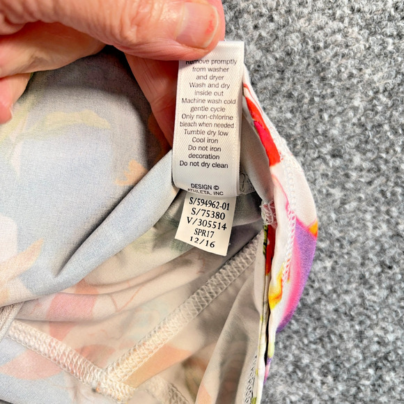 Athleta Floral Running Shorts Size S 3.5" Inseam Lined Polyester-Spandex - Picture 5 of 8